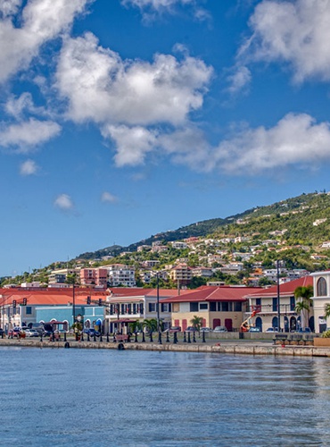 Hotels at Caribbean sea island