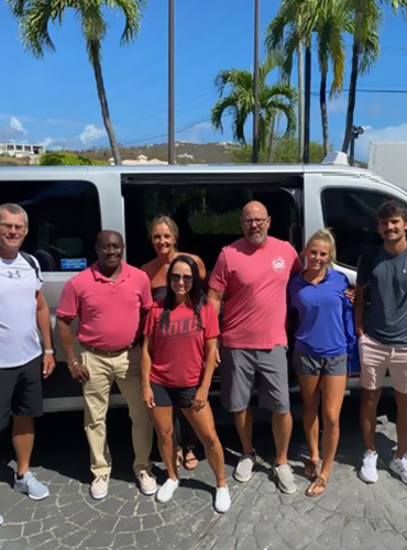 Girls red shirt with Bold written