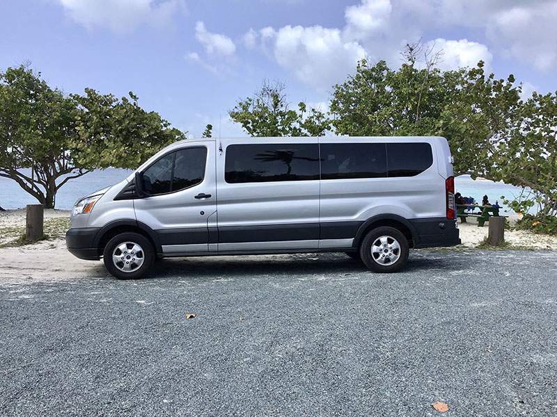 Neat n clean van for St Thomas visitors